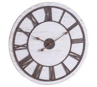 Hill Interiors Rustic Wall Clock in Light Brown Hill Interiors Light Brown