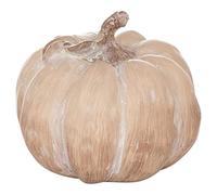 Hill Interiors Set Of Three Carved Wood Effect Pumpkins