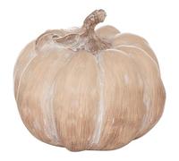 Hill Interiors Set of Three Carved Wood Effect Pumpkins, RESIN, Mixed, 10.5 x 12.5 x 0.75 cm