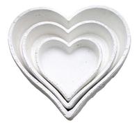 Hill Interiors Set Of Three Large Matt White Ceramic Dishes