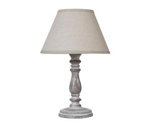 Hill Interiors Setia Column Linen Table Lamp (One Size) (White)