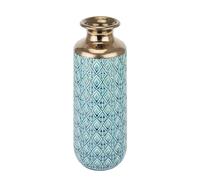 Hill Interiors Seville Collection Paragon Flute Vase in Metallic Gold Hill Interiors Metallic Gold