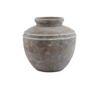 Hill Interiors Siena Ceramic Water Pot - Brown - 39cm x 37cm x 37cm - Brown - 100% Mixed