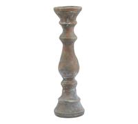 Hill Interiors Siena Column Pillar Candle Holder - Brown - Brown - 40cm x 12cm x 12cm