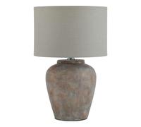Siena Table Lamp (UK Plug) Hill Interiors Grey One Size