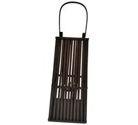Hill Interiors Silo Wicker Candle Lantern - Brown - Brown - 67cm x 30cm x 30cm