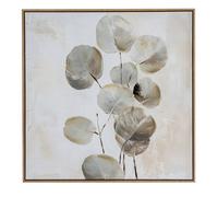 Hill Interiors Silvra Hand Painted Canvas In Frame - Wood - L3 X W80 X H80 Cm - Multi-Coloured