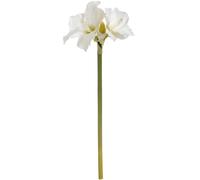 Hill Interiors Single Artificial Amaryllis Flower Stem - White - One Size - White