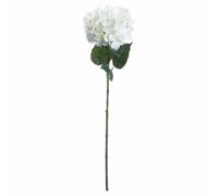 Hill Interiors Single Hydrangea Artificial Flower - L10 X W18 X H70 Cm - White