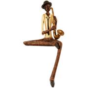 Sitting Jazz Band Saxophonist Hill Interiors Dark Brown One Size