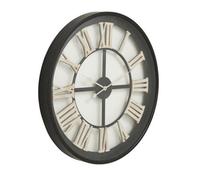 Hill Interiors Skeleton Wall Clock - Black/White - One Size - Black/White - 100% Mixed