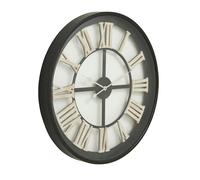 Hill Interiors Skeleton Wall Clock - Black/White - Black/White - One Size