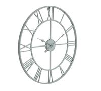 Hill Interiors Skeleton Wall Clock Grey (One Size)