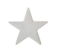 Hill Interiors Small Standing Star Decoration - Ceramic - L4 X W13 X H12 Cm - White