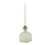 Hill Interiors Smoked Sage & Aged Brass Candle Holder Vase In Dark Grey Dark Grey One Size