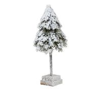 Hill Interiors Snowy Cedar Tree Christmas Dration in Dark Brown Hill Interiors Dark Brown