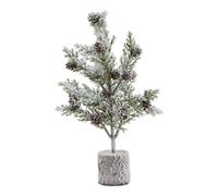 Hill Interiors Snowy Fir With Pinnes Dration In Dark Brown Dark Brown One Size