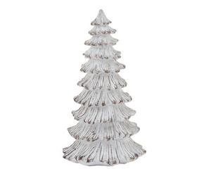 Hill Interiors Snowy Pine Tree Sculpture White (25Cm X 14Cm X 14Cm)