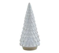 Hill Interiors Snowy Spruce Tree - Ceramic - L8 X W8 X H18 Cm - White