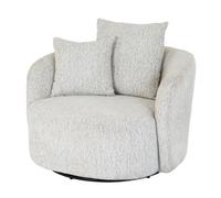 Hill Interiors Sorelle Swivel Armchair With Contemporary Upholstery