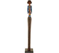 Hill Interiors Standing Jazz Band Trumpeter - Brown/Blue - One Size - Brown/Blue