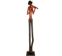 Hill Interiors Standing Jazz Band Violinist - Brown/Red - One Size - Brown/Red