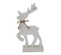 Hill Interiors Standing Reindeer Christmas Dration in White Hill Interiors White