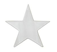 Hill Interiors Standing Star Decoration - White - White - 19cm x 5cm x 20cm