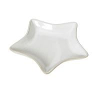 Hill Interiors Star Ceramic Dish - White - White - 2cm x 13cm x 13cm