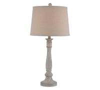 Hill Interiors Stella Table Lamp (UK Plug) in White Hill Interiors White