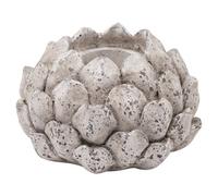 Hill Interiors Stone Effect Acorn Candle Holder Stone (10Cm X 14Cm)