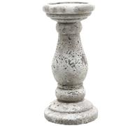 Small Candle Holder - Ceramic - L11 x W11 x H23 cm - Stone
