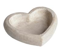 Hill Interiors Stone Heart Dish - Cream - One Size - Cream