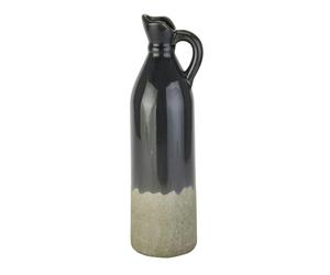 Hill Interiors Stoneware Tall Jug - Navy - 46cm x 13cm x 15cm - Navy - 100% Mixed