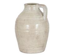 Hill Interiors Tarn Collection Medium Jug With Handle - Ceramic - L16 X W16 X H23 Cm - White