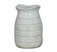Hill Interiors Tava Hewn Medium Vase in White Hill Interiors White