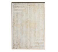 Hill Interiors Tellura Hand Painted Canvas In Frame - Wood - L3 X W100 X H140 Cm - Multi-Coloured