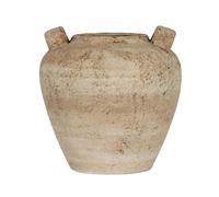 Hill Interiors Terra Double Handle Urn Vase - Brown - 29cm x 29cm x 29cm - Brown - 100% Mixed