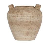 Hill Interiors Terra Medium Urn Vase With Handles - Ceramic - L29 X W29 X H29 Cm - Brown