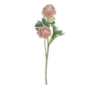 Hill Interiors The Natural Garden Collection Ranunculus Artificial Flower - Pink/Green - One Size - Pink/Green