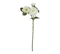 Hill Interiors The Natural Garden Collection Rose Artificial Flower - White - One Size - White