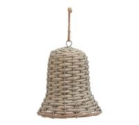 Hill Interiors The Noel Collection Wicker Bell Christmas Decoration (12cm x 7cm x 7cm) (Brown)