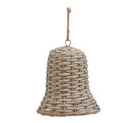 Hill Interiors The Noel Collection Wicker Bell Christmas Dration 12cm x 7cm x 7cm in Brown | Size: 12 cm x 7 cm x 7 cm Hill Interiors Brown 12 cm x 7 cm x 7 cm