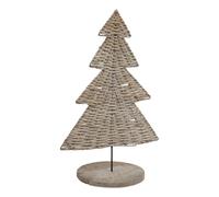 Hill Interiors The Noel Collection Wicker Tree Ornament Brown (30Cm)