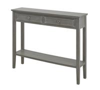 Hill Interiors The Serene Collection Two Drawer Console Table - Wood - L26 X W110 X H86 Cm - Grey