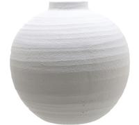 Hill Interiors Tiber Ceramic Matte Vase - White - 36cm x 36cm x 36cm - White - 100% Mixed