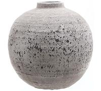 Hill Interiors Tiber Stone Ceramic Vase (28cm x 28cm x 28cm) (Grey)