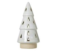Hill Interiors Tree Cut-Out Christmas Decoration - White - White - 15cm x 7cm x 7cm - 100% Mixed