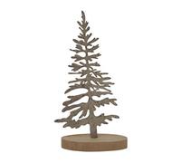 Hill Interiors Tree Silhouette Christmas Dration in Dark Brown Hill Interiors Dark Brown