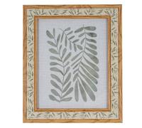 Hill Interiors Tundra Leaf Print Single Photo FrameOne Size Brown HI5521